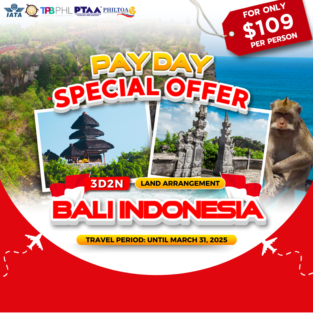 3-DAY BALI INDONESIA (LAND ARRANGEMENT)