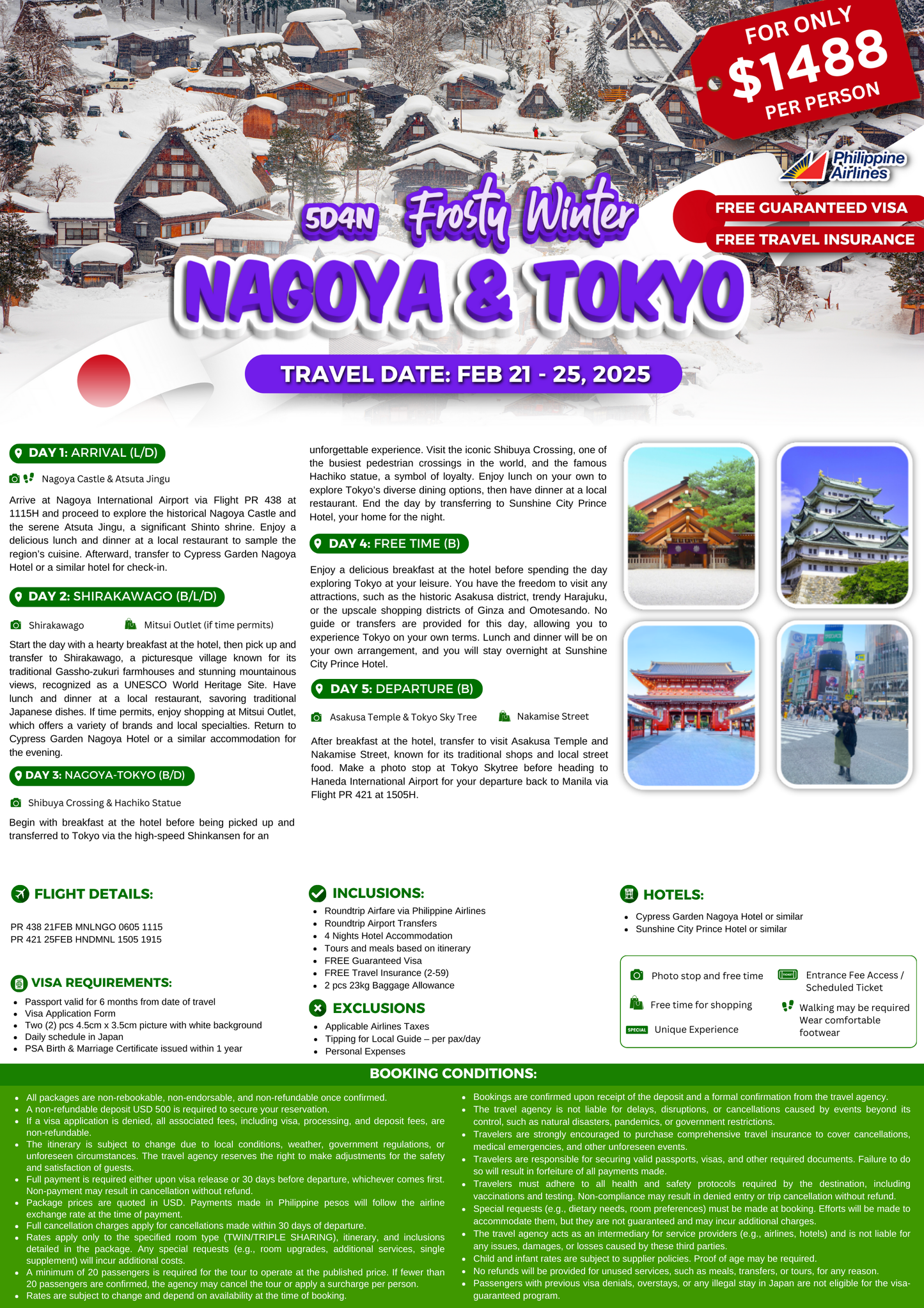 5-DAY FROSTY WINTER NAGOYA & TOKYO