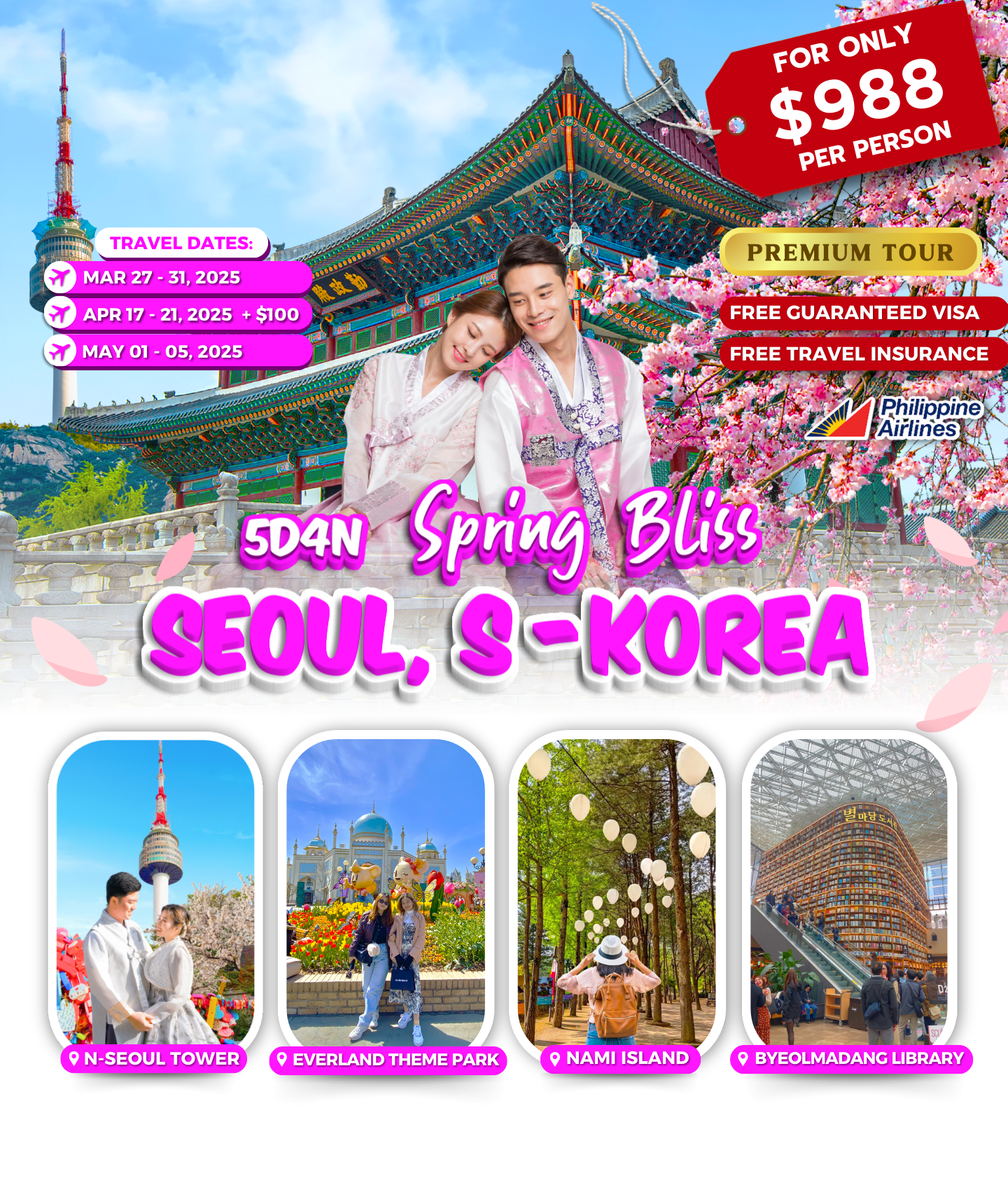 5-DAY SPRING BLISS SEOUL KOREA