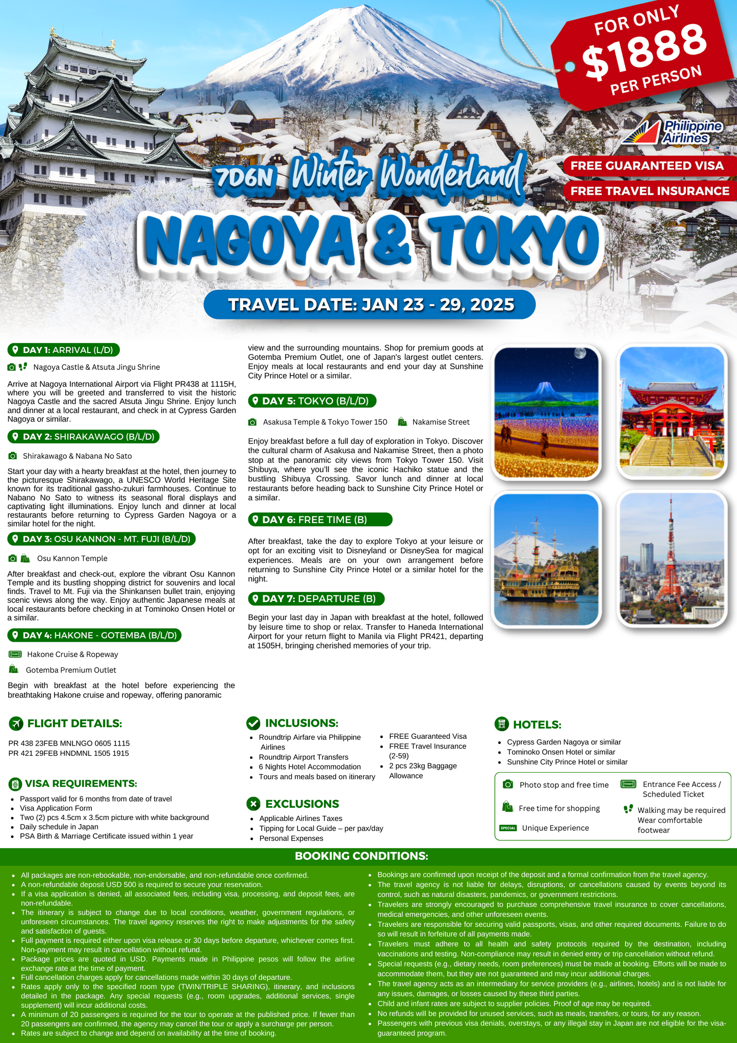 7-DAY WINTER WONDERLAND NAGOYA & TOKYO