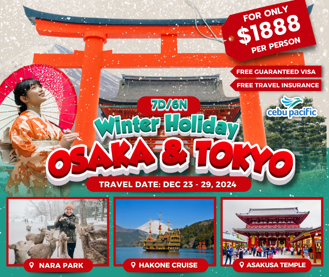 7-DAY WINTER HOLIDAY JAPAN (Osaka & Tokyo)