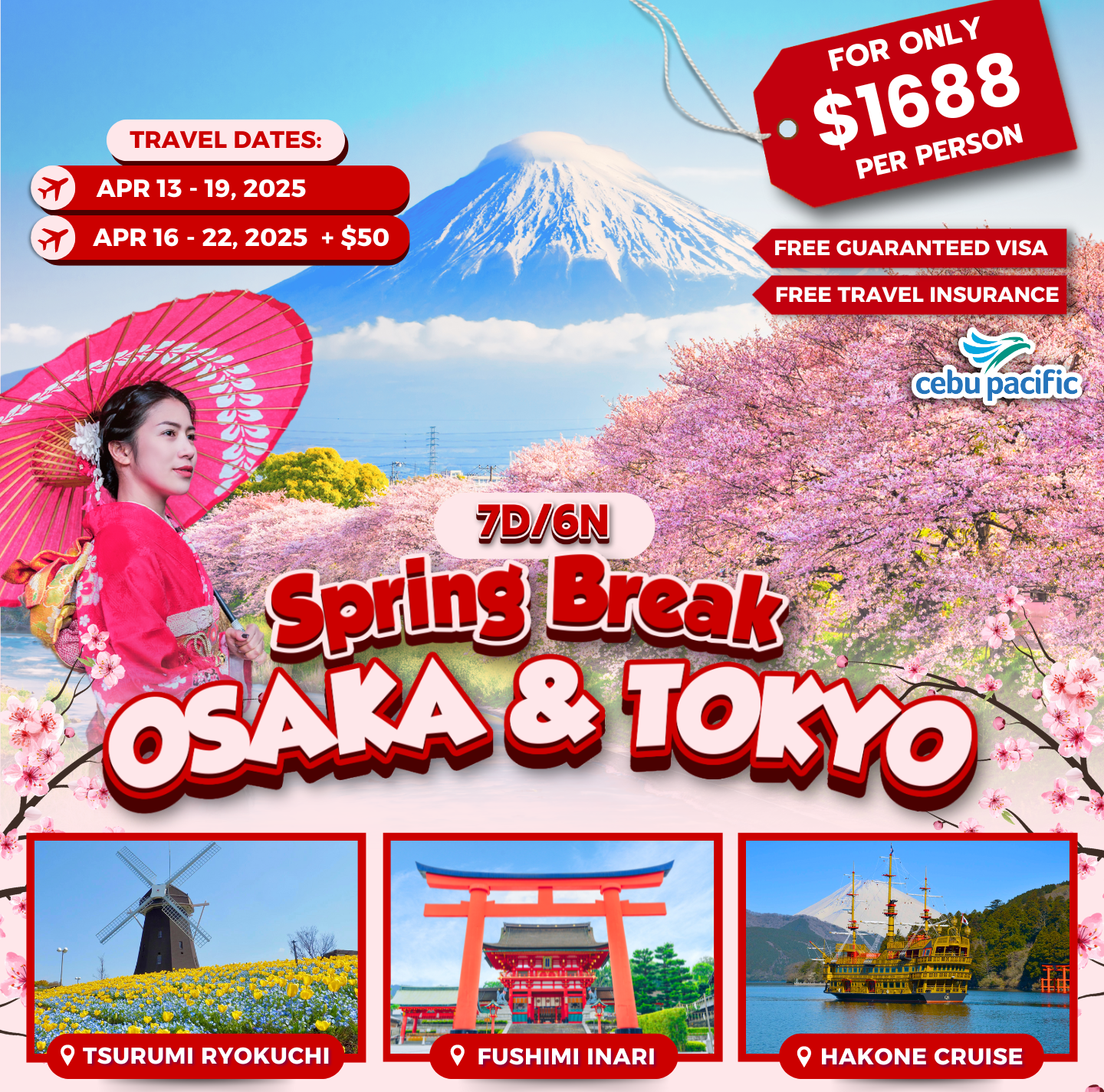 7-DAY SPRING BREAK OSAKA & TOKYO